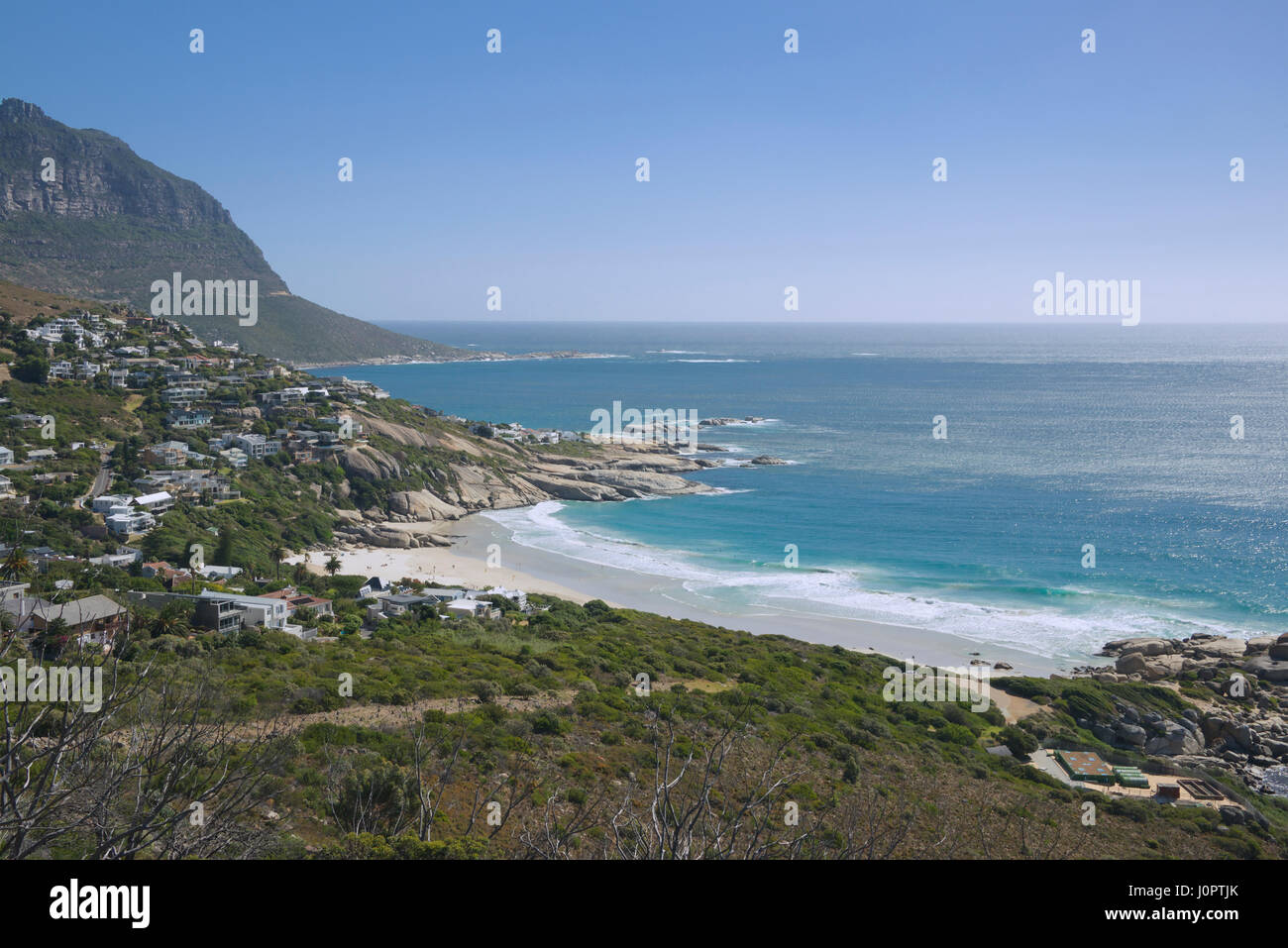 Küste und Llandudno Beach Kapstadt Südafrika Stockfoto
