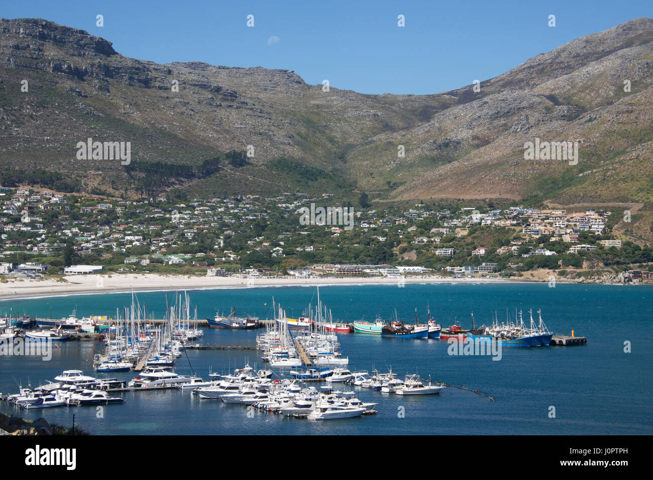 Hafen von Hout Bay Cape Town-Südafrika Stockfoto