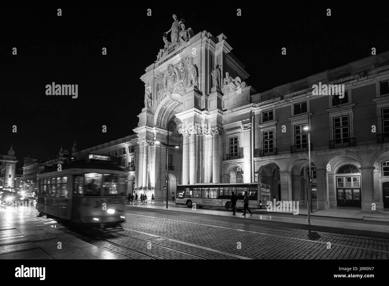 Rua Augusta Arch - Lissabon Stockfoto