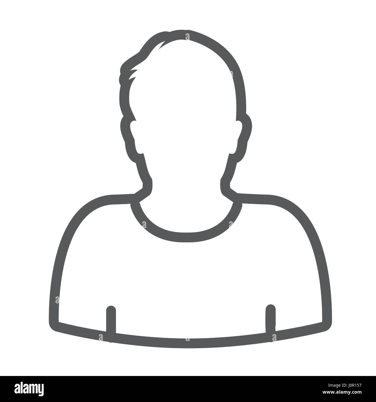 Standard-Benutzer-Icon-Set mit Männern, Frauen und mehrere Personen Stock Vektor