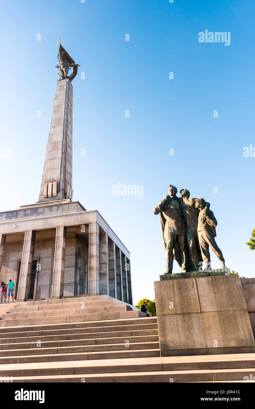 Slavin - Denkmal und Friedhof für die Soldaten der sowjetischen Armee Stockfoto