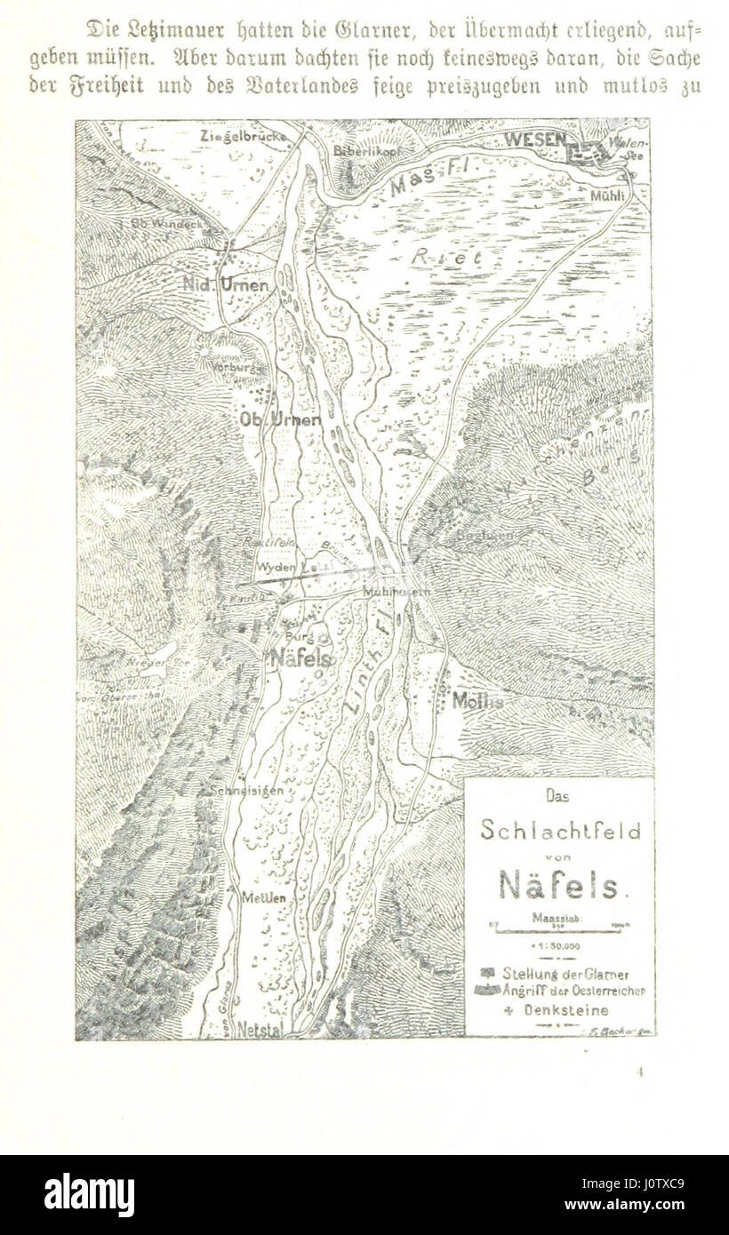 Geschichte des Landes Glarus. Bd. 12 Stockfoto