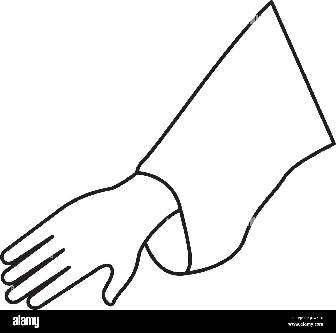 Menschliche Hand-symbol Stock Vektor