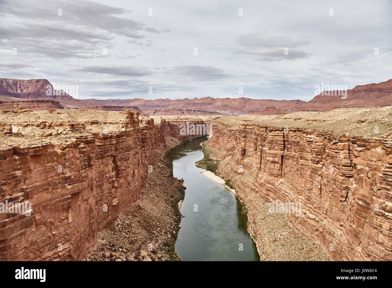 Unglaublich schöne Aussicht von Navajo Bridige auf den Grand Canyon, Arizona, USA Stockfoto