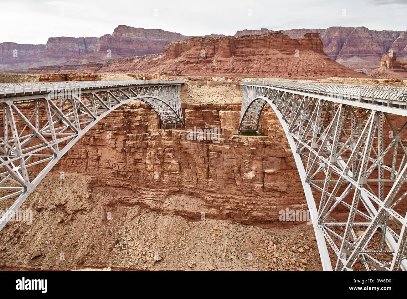 Unglaublich schöne Navajo-Bridige auf den Grand Canyon, Arizona, USA Stockfoto