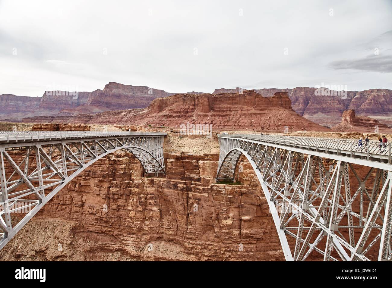 Unglaublich schöne Navajo-Bridige auf den Grand Canyon, Arizona, USA Stockfoto