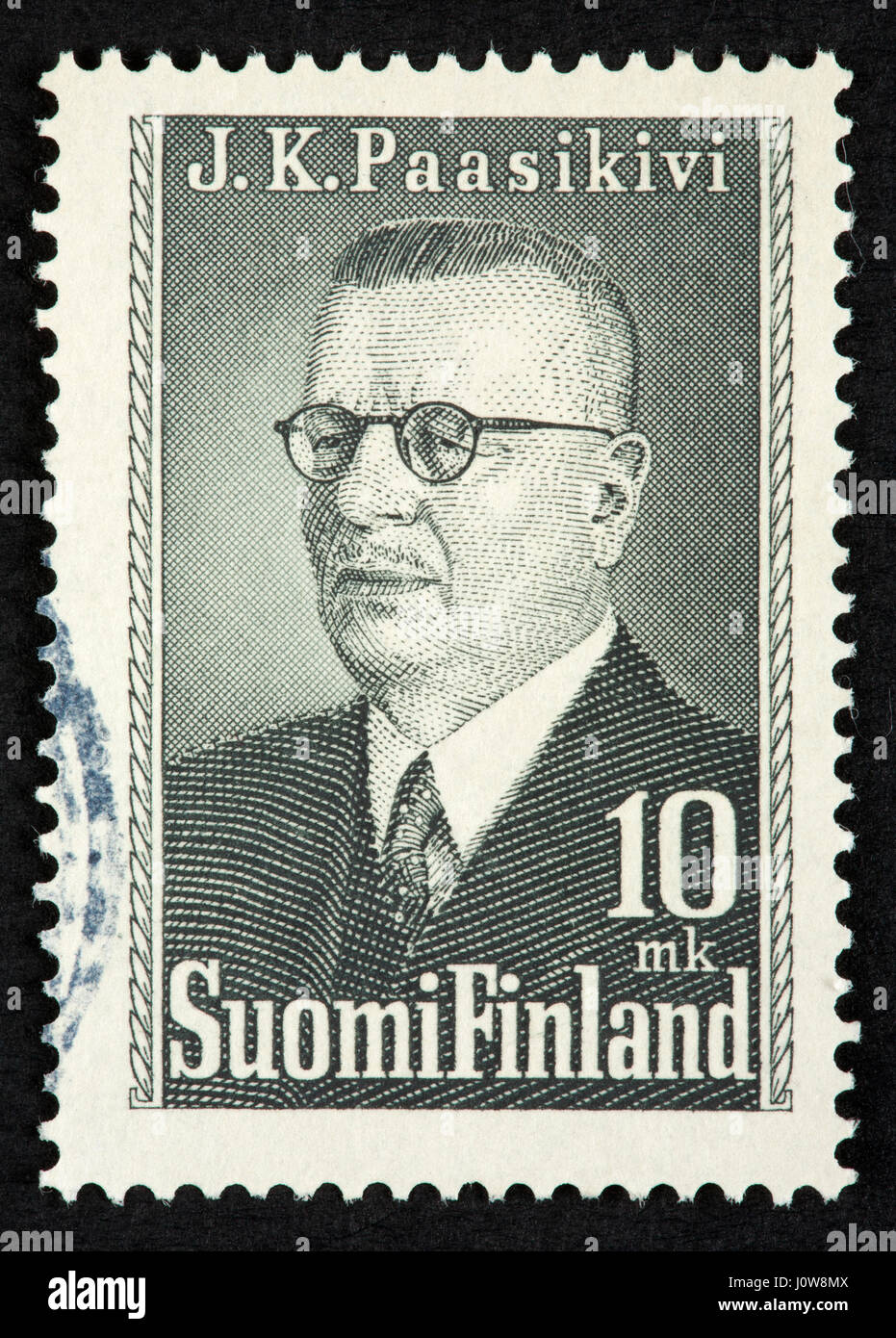 Finnische Briefmarke Stockfoto
