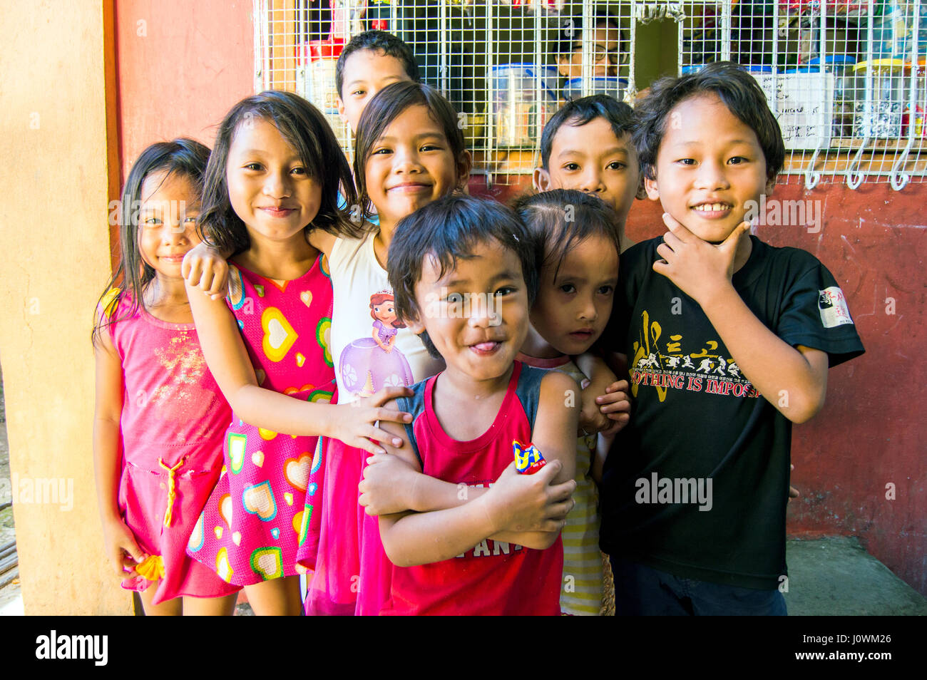 Kleinkinder in Calbayog, Samar, Philippinen Stockfoto