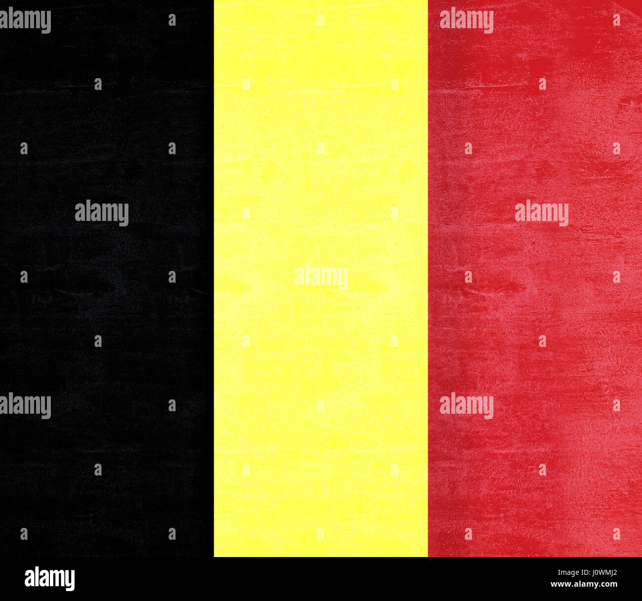 Abbildung der Flagge von Belgien mit einem Grunge-look Stockfoto