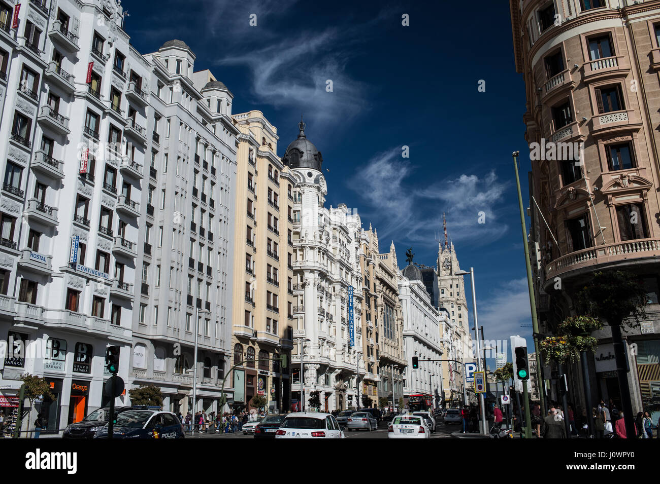 Plaza del Calao, Madrid, Spanien Stockfoto