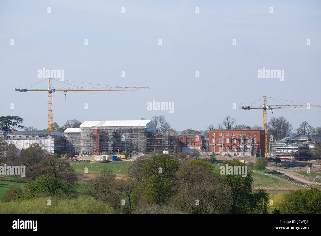 neue Bauten am Stanford Hall nottinghamshire Stockfoto