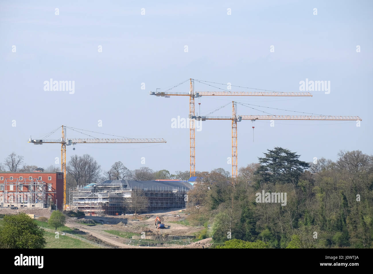 neue Bauten am Stanford Hall nottinghamshire Stockfoto