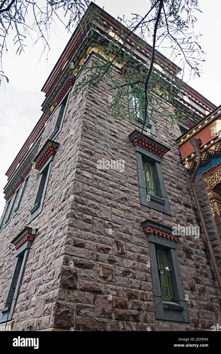 ST. PETERSBURG, Russland - 15. Juli 2016: Buddhistischer Tempel in St. Petersburg, Russland Stockfoto