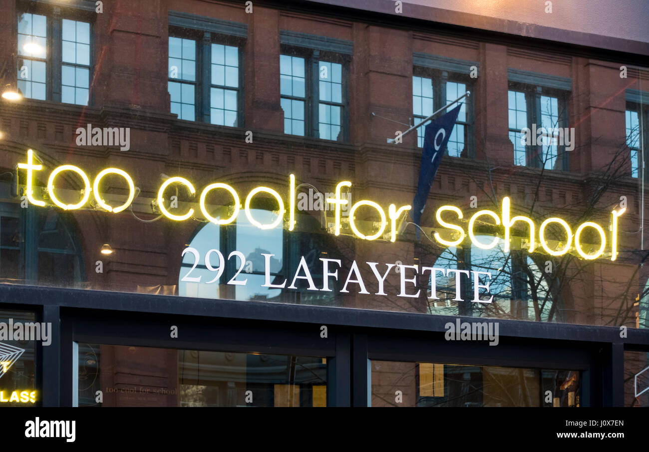 Zu Cool für die Schule, eine koreanische Hautpflege speichern in SoHo, New York City Stockfoto