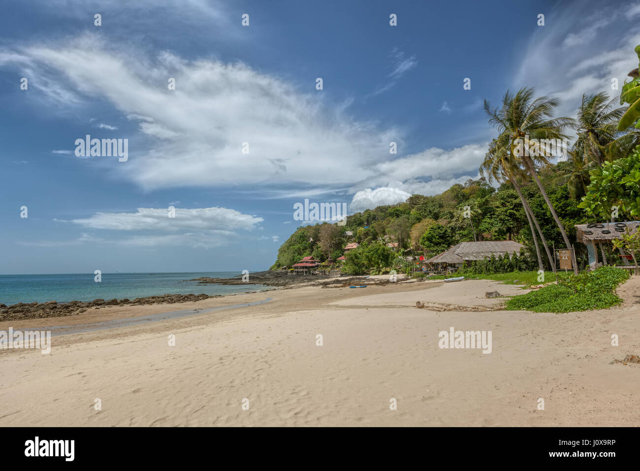 Bamboo Bay Beach in Koh Lanta Yai, Provinz Krabi, Thailand, Südostasien Stockfoto