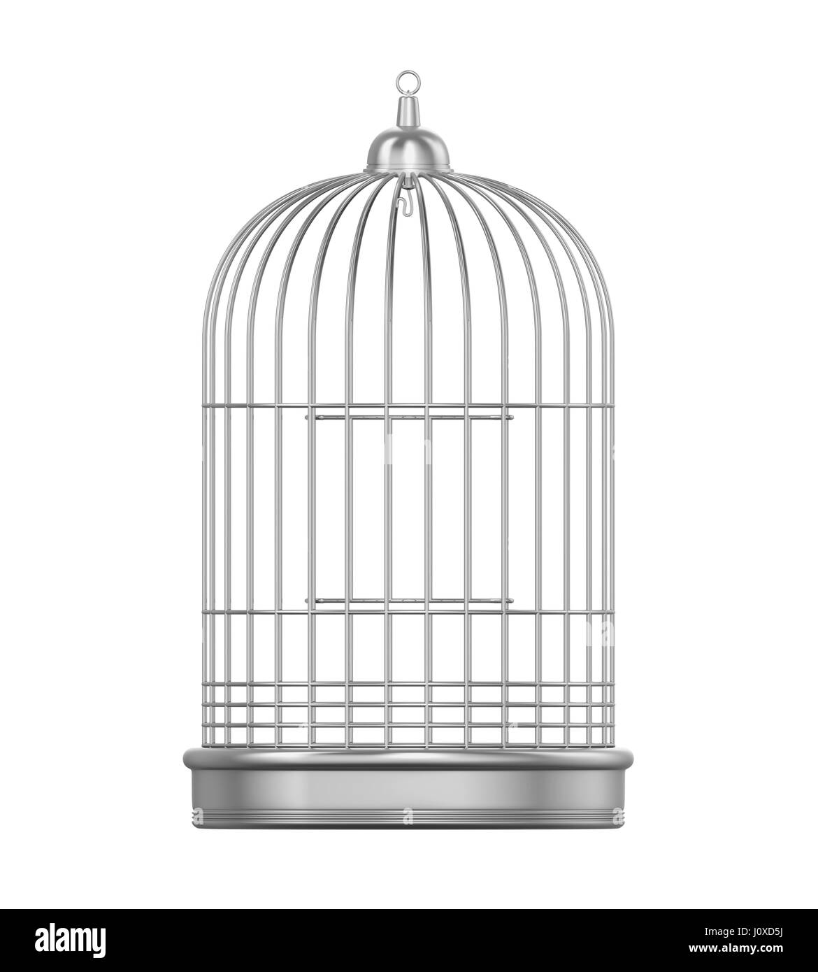 Vogelkäfig isoliert Stockfoto