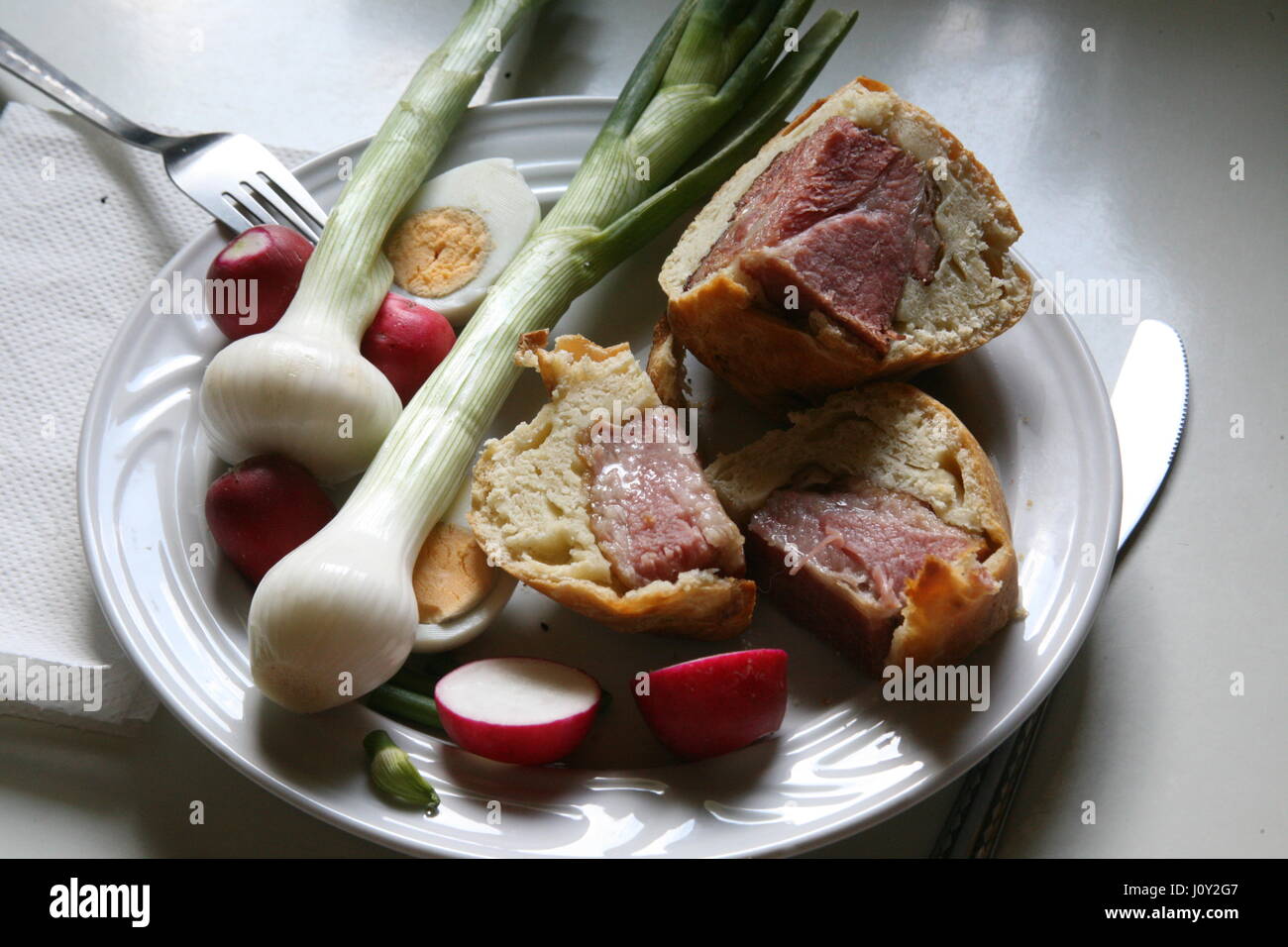 Kroatische Osterfrühstück, Zagreb, Kroatien, Europa 1 Stockfoto