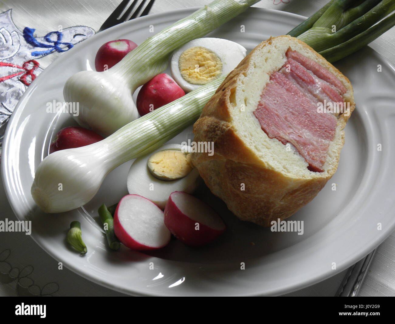 Kroatische Osterfrühstück, Zagreb, Kroatien, Europa, 3 Stockfoto