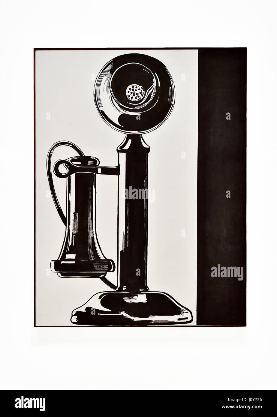 Andy Warhol, Telefon, 1961 - ausgestellt in der Galerie des MOCA, Los Angeles, Kalifornien Stockfoto