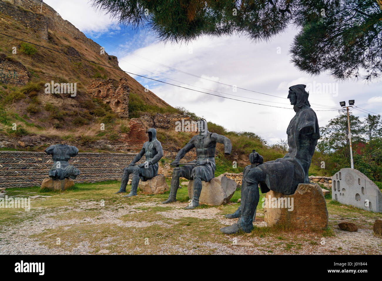 Gori, Georgia - 28. September 2016: Memorial des georgischen Krieger Soldaten von der Gori-Festung Stockfoto