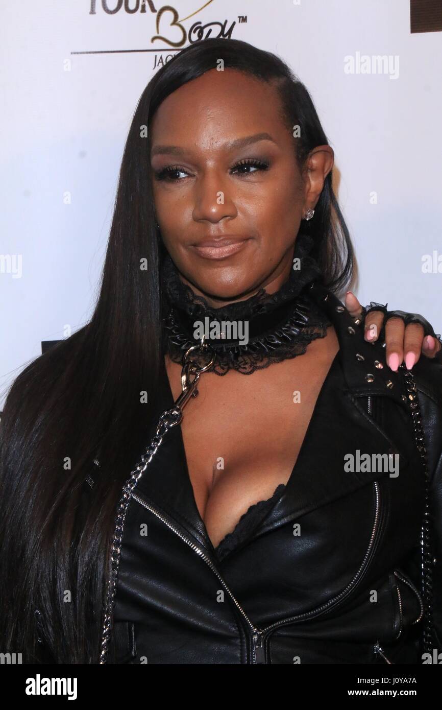 Jackie Christie Teilnahme an einem live Filmen einer Episode in der 4. Staffel von "Basketball Wives LA" an der Culver-Hotel in Los Angeles, Kalifornien.  Mitwirkende: Jackie Christie wo: Los Angeles, California, Vereinigte Staaten von Amerika bei: 14. März 2017 Stockfoto