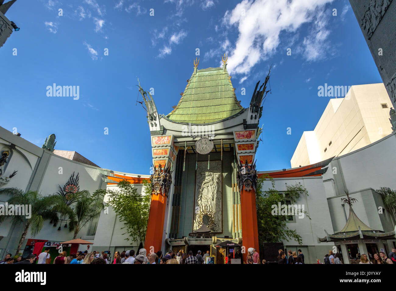 Graumans Chinese Theatre auf dem Hollywood Boulevard - Los Angeles, Kalifornien, USA Stockfoto