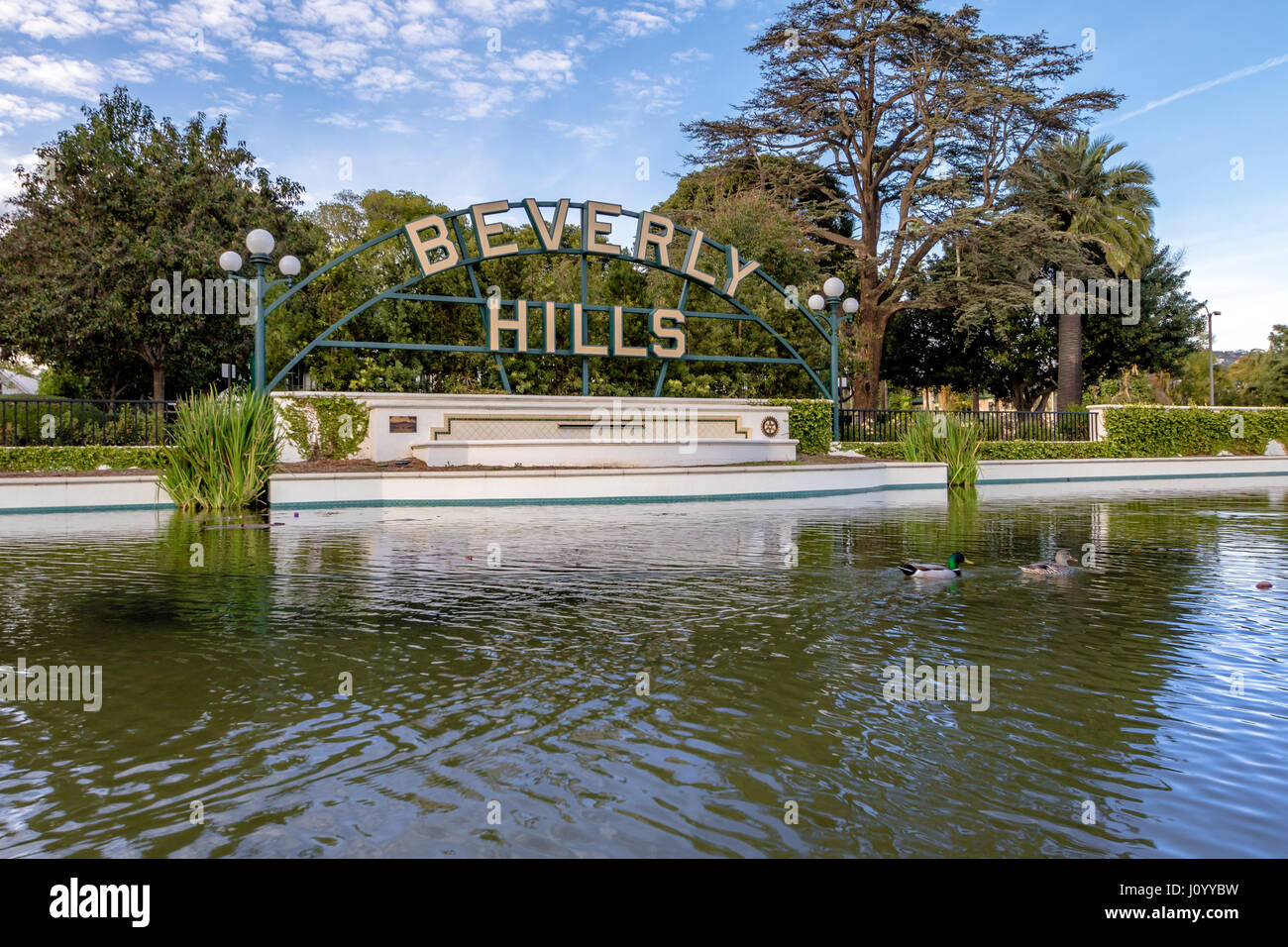 Berverly Hills-Schild - Los Angeles, Kalifornien, USA Stockfoto