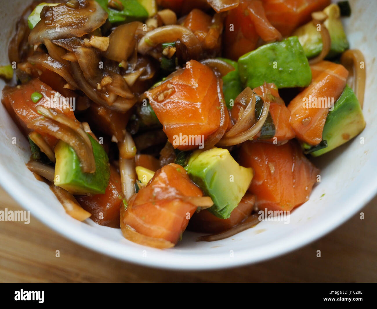 Lachs stecken Stockfoto