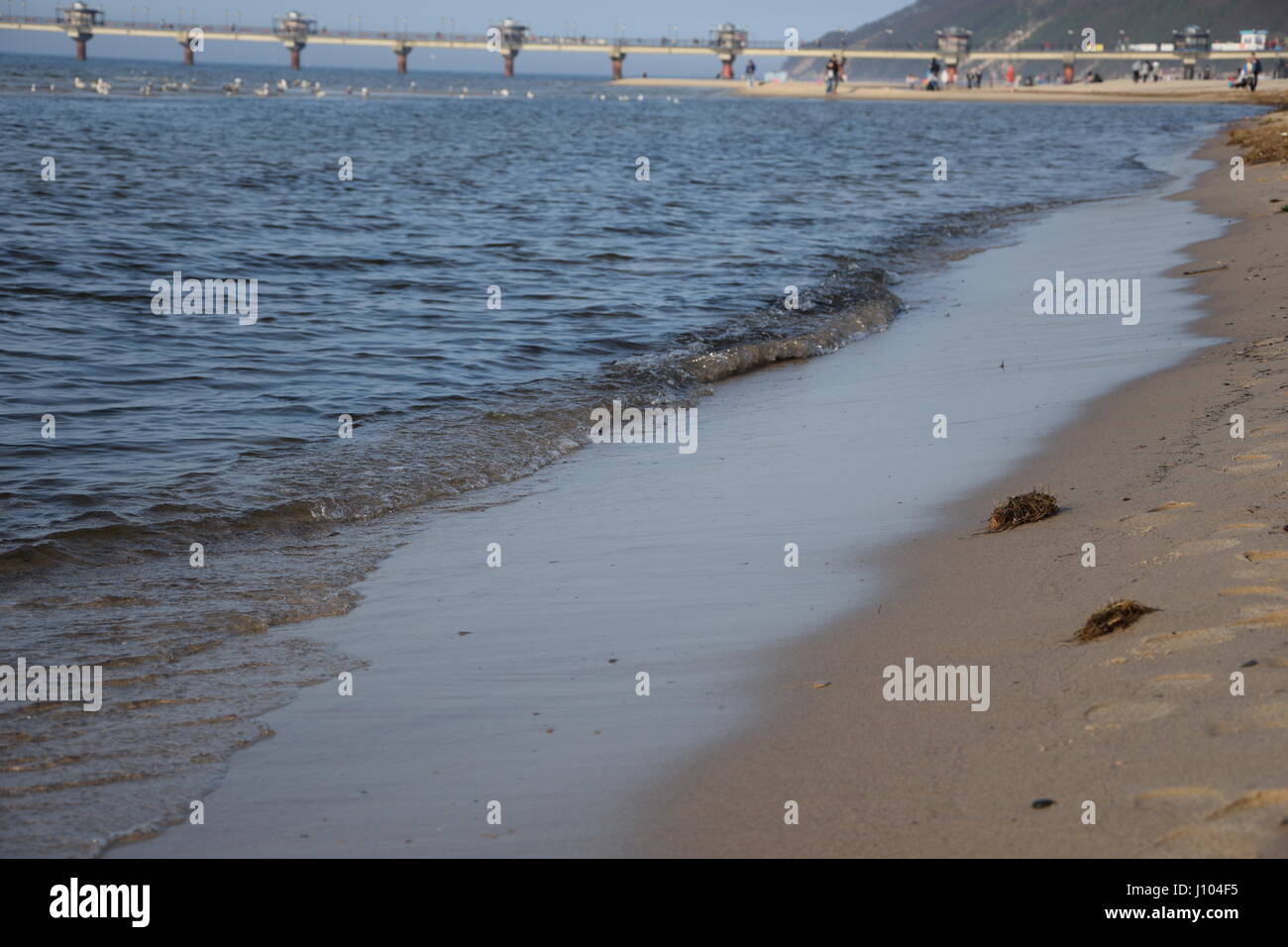 Ostsee und Strand in Misdroy Polen Stockfoto
