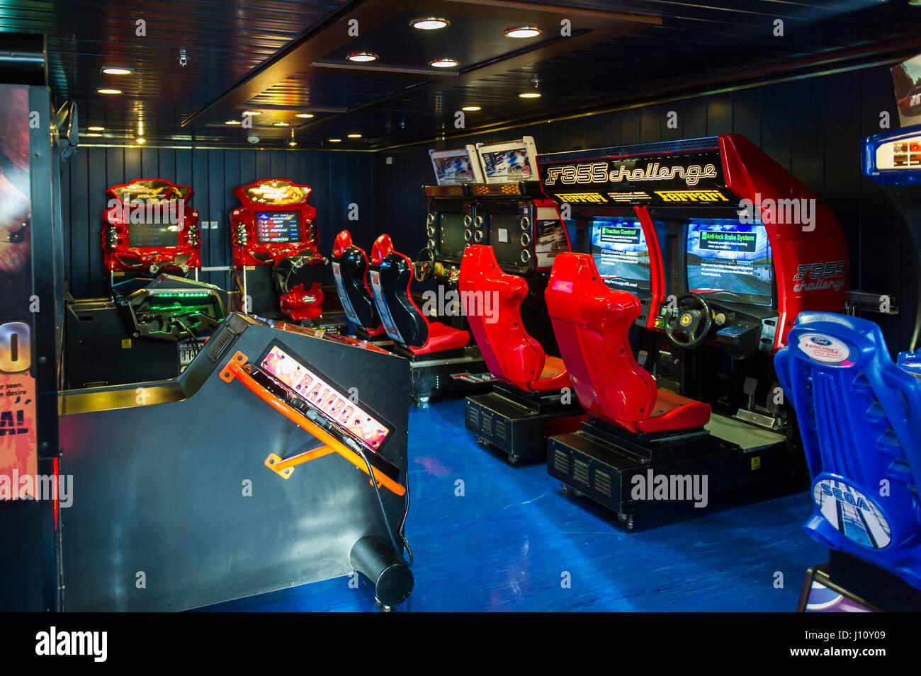 Spielzimmer auf Stena Line Auto Fähre M/V Oscar Wilde Stockfoto