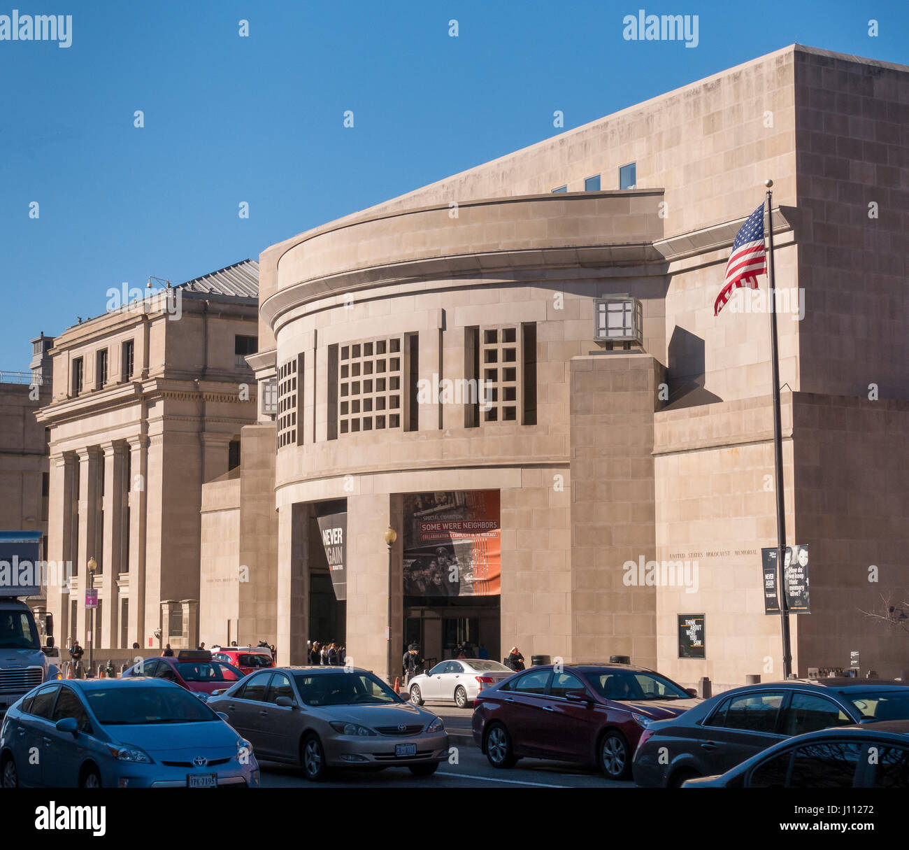 WASHINGTON, DC, USA - Vereinigte Staaten Holocaust Erinnerungsmuseum-Exterieur. Stockfoto
