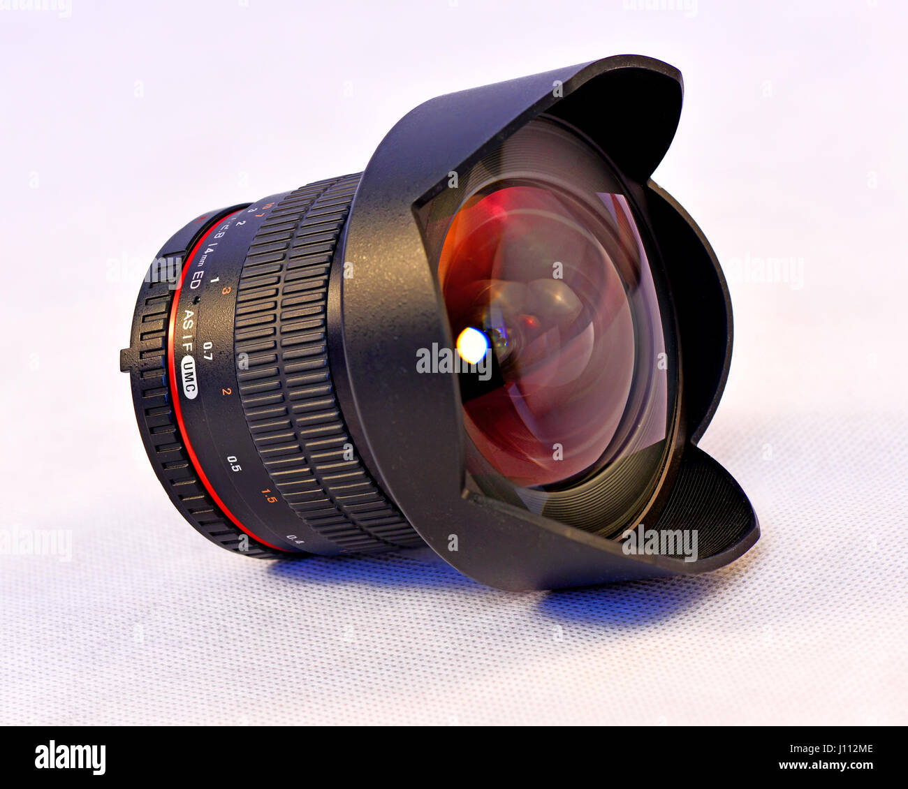 Samyang F2. 8 14mm super-Weitwinkel SLR Objektiv Stockfoto