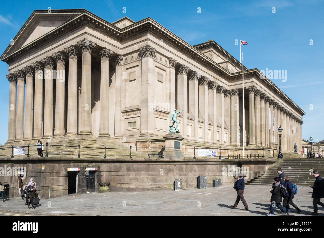 St Georges Hall, Saint Georges, Halle, Zentrum von Liverpool, Merseyside, England, UNESCO, Weltkulturerbe-Stadt, Stadt, Nord, Nord, England, Englisch, UK. Stockfoto