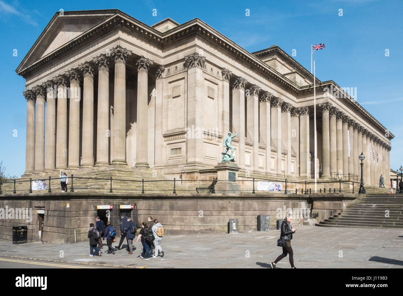 St Georges Hall, Saint Georges, Halle, Zentrum von Liverpool, Merseyside, England, UNESCO, Weltkulturerbe-Stadt, Stadt, Nord, Nord, England, Englisch, UK. Stockfoto