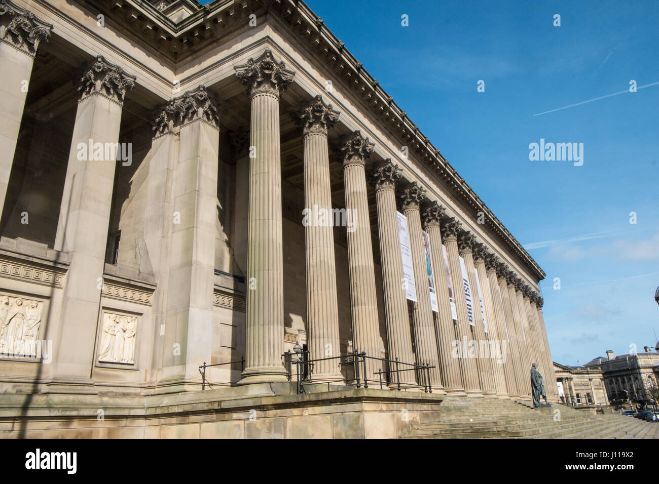 St Georges Hall, Saint Georges, Halle, Zentrum von Liverpool, Merseyside, England, UNESCO, Weltkulturerbe-Stadt, Stadt, Nord, Nord, England, Englisch, UK. Stockfoto