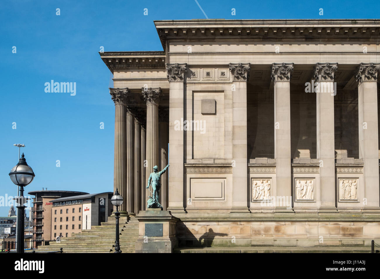 St Georges Hall, Saint Georges, Halle, Zentrum von Liverpool, Merseyside, England, UNESCO, Weltkulturerbe-Stadt, Stadt, Nord, Nord, England, Englisch, UK. Stockfoto