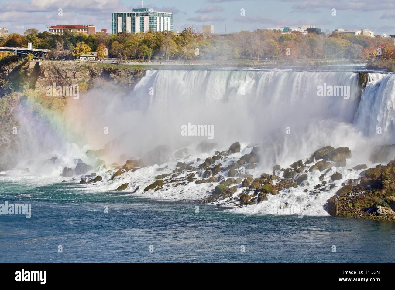 Schöner Hintergrund mit Niagara Wasserfall Stockfoto