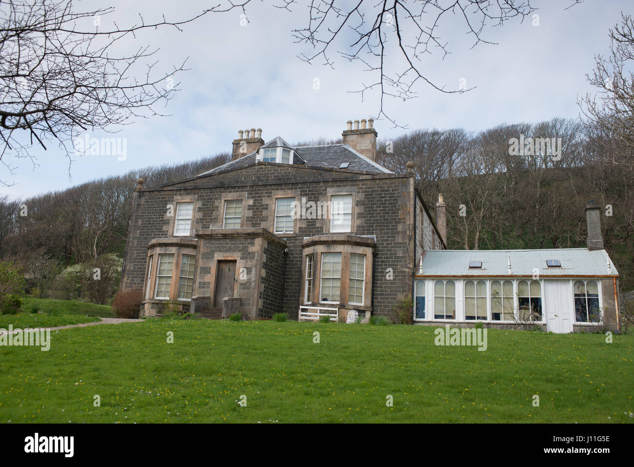 CANNA-Haus auf der Insel von Canna, Inneren Hebriden, Schottland Stockfoto
