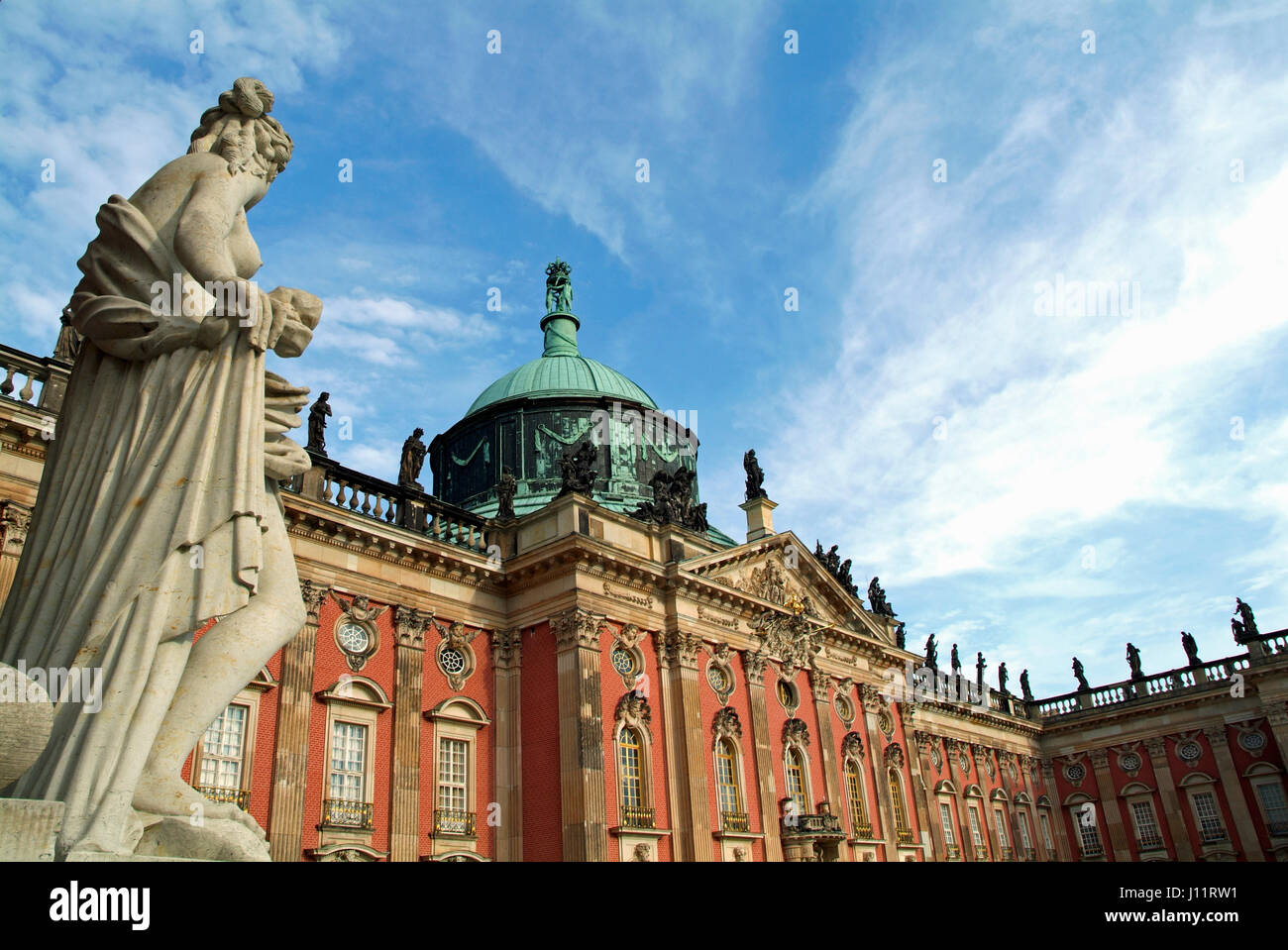 Das Neue Palais, Potsdam Stockfoto