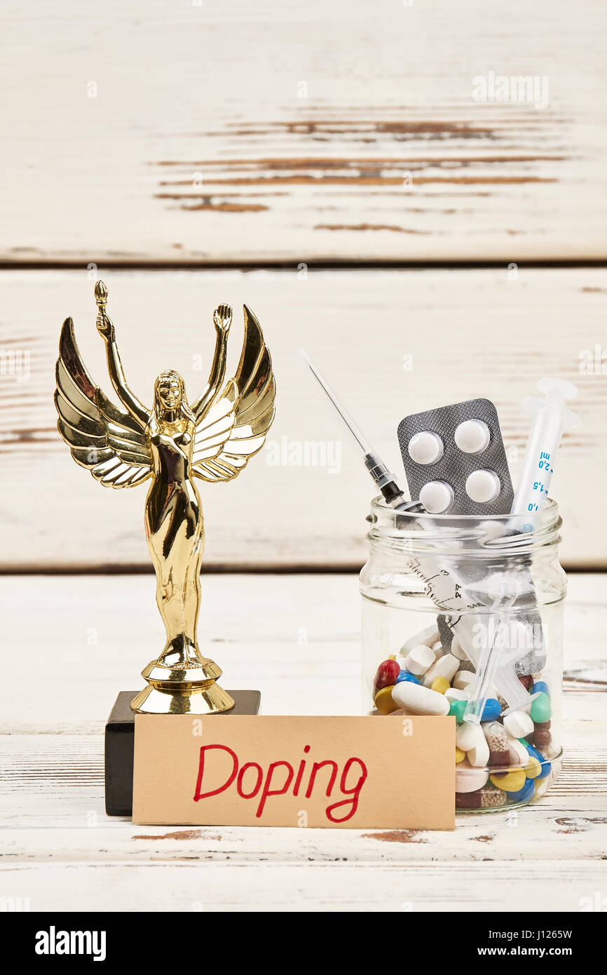 Drogen und Award. Stockfoto