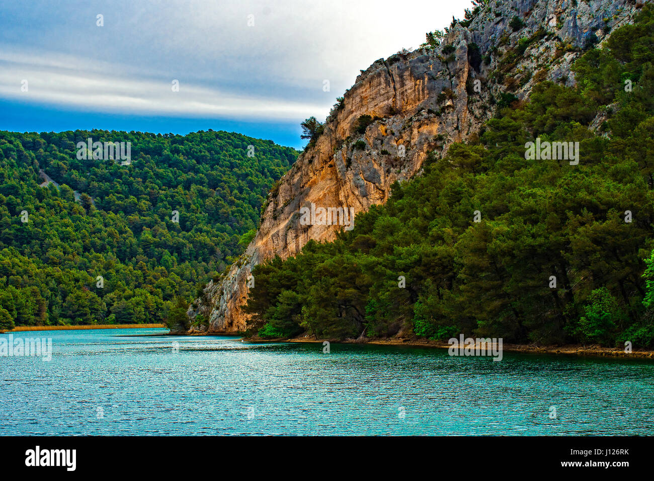 Kroatien Dalmatien Nationalparks Krka - Skradin - in der Nähe von Skradinski Buk Wasserfall Landschaft Stockfoto