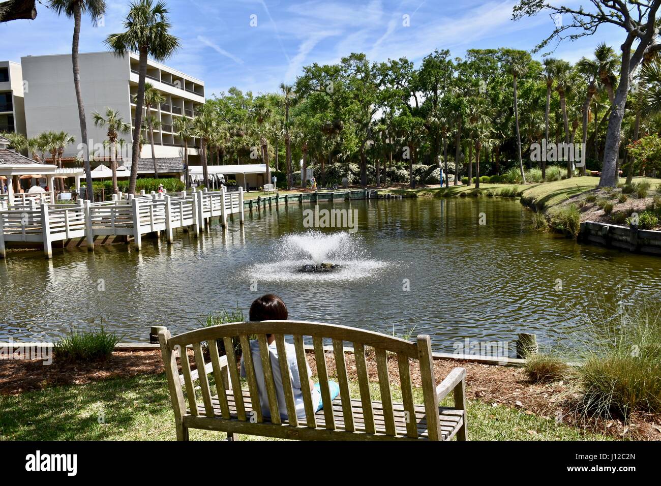 Outdoor-Freizeitbereich Sonesta Resort Hilton Head Island Stockfoto