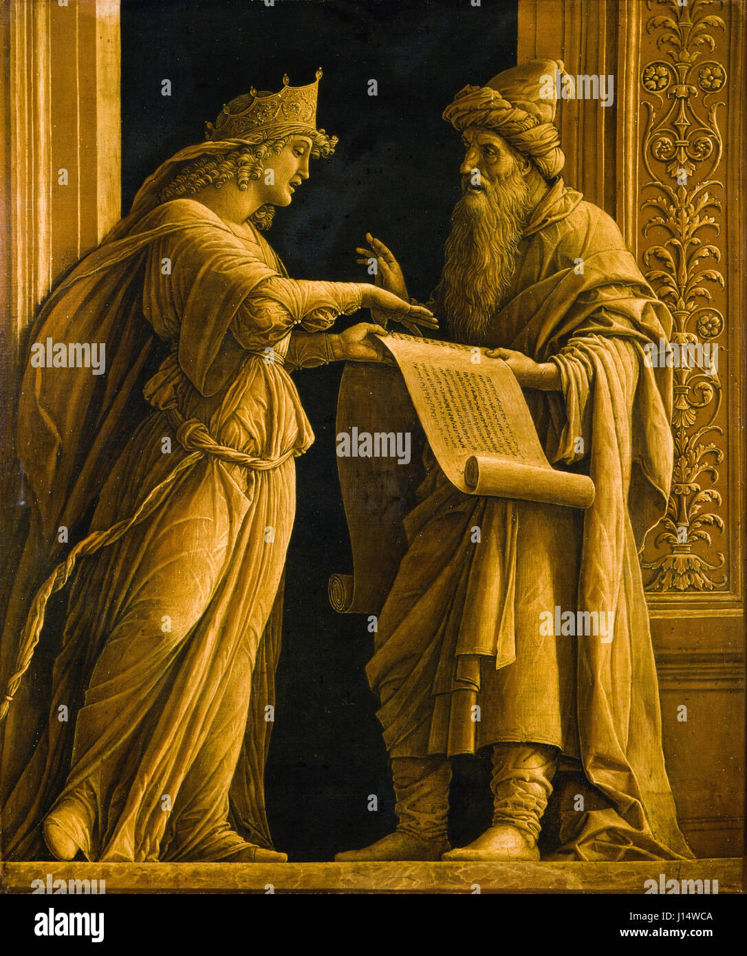 Andrea Mantegna - ein Sibyl und ein Prophet Stockfoto