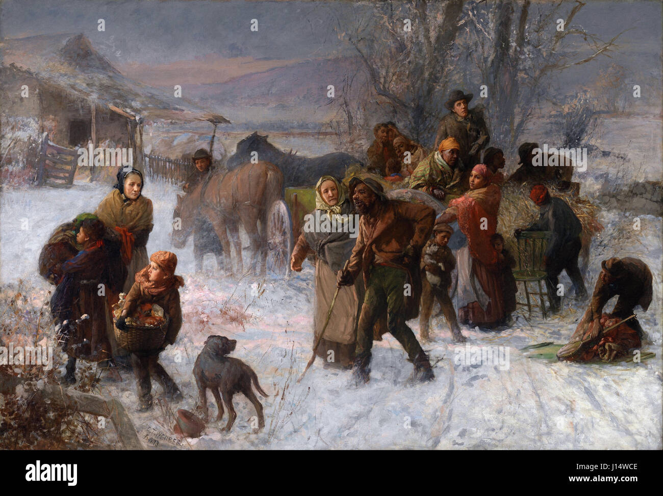 Charles T. Webber - der Underground Railroad Stockfoto