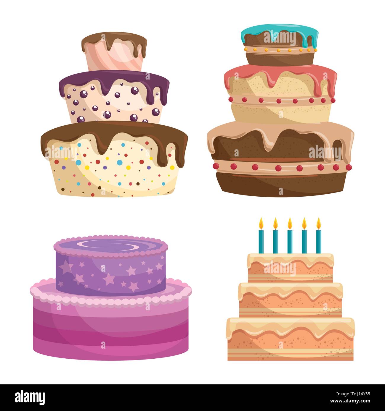 alles Gute zum Geburtstag Kuchen Karte Alamy