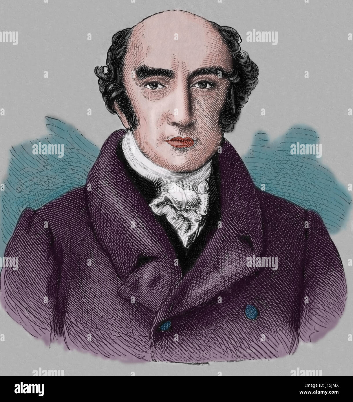 George Canning (1770-1827). Britischer Staatsmann und Tory Politiker. Gravur, Nuestro Siglo, 1883. Stockfoto