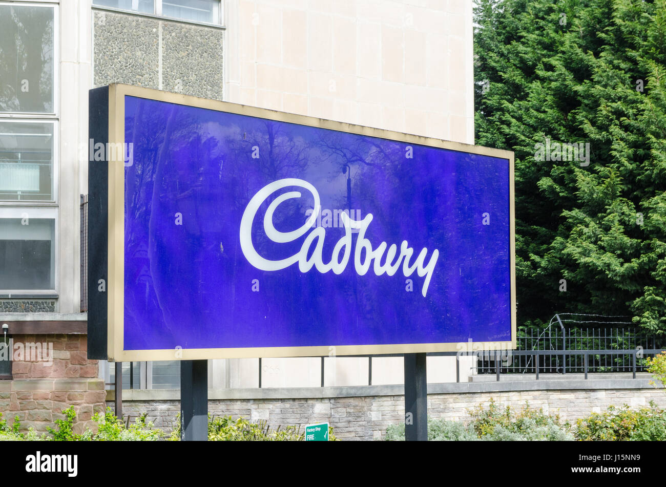 Die Cadbury Schokolade Fabrik in Bournville, Birmingham Stockfoto