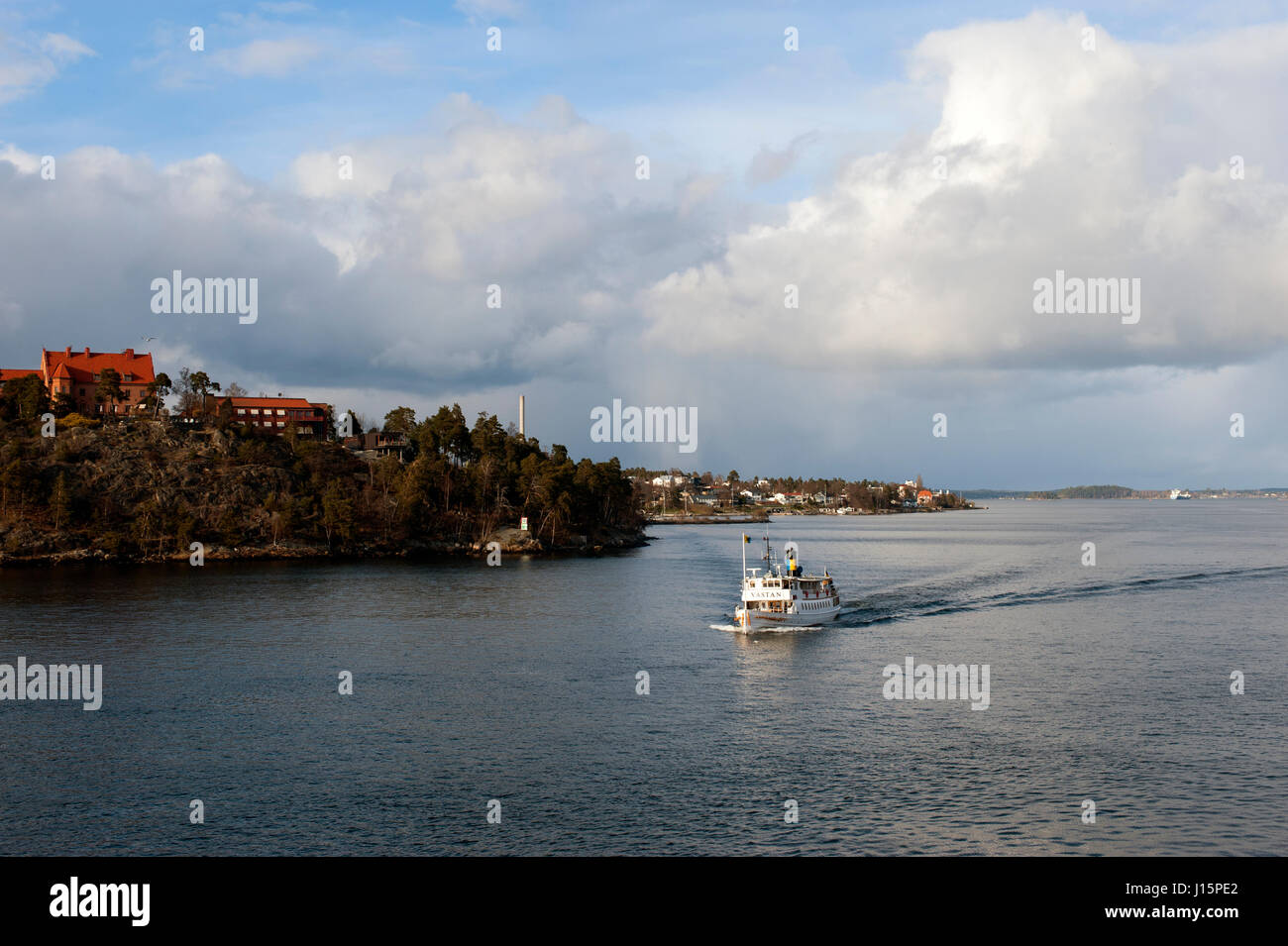 Lidingö. Lilla Värtan. Swedwn. Stockfoto