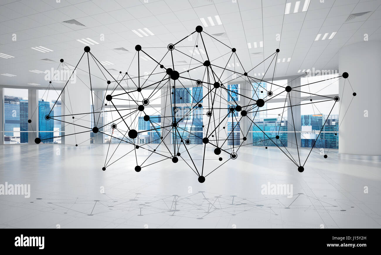 Netzwerke und drahtlose Verbindung als Konzept für die effektive moderne business Stockfoto