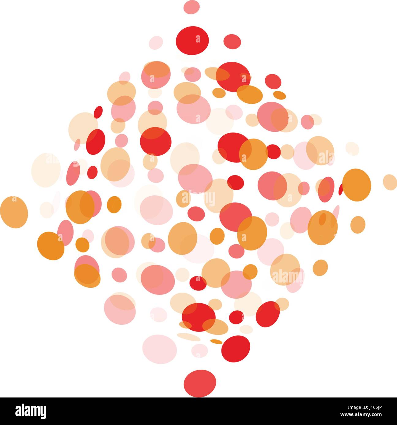 Isolierte abstrakt bunt ungewöhnliche Form Logo Blasen, gepunktete Schriftzug auf schwarzem Hintergrund-Vektor-illustration Stock Vektor